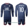 Conjunto (Camiseta+Pantalón Corto) Manga Larga Paris Saint-Germain Neymar JR 10 Primera Equipación 2021/22 - Niño